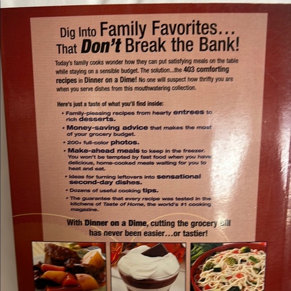 Taste of Home Cookbook - Dinner on a Dime - Picture 8 of 9